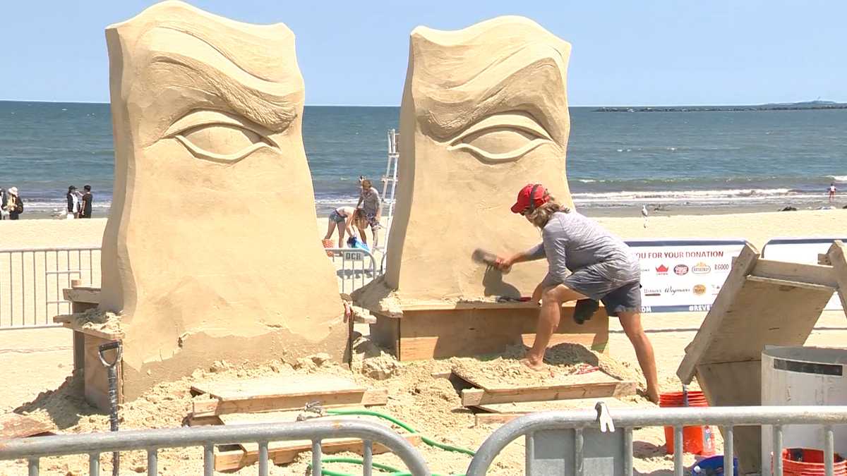 Sand sculptors craft 'out of this world' art at annual Revere Beach