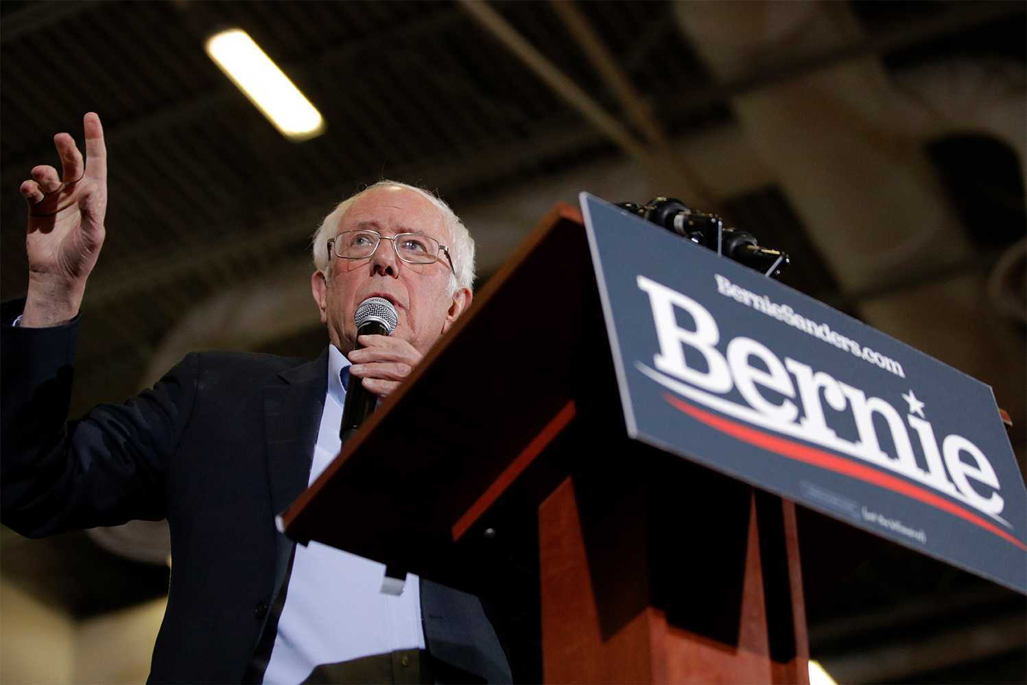 Top Sanders Adviser To Supporters 2024 Run For President Not Ruled Out   Sanders Podium 1583944343 