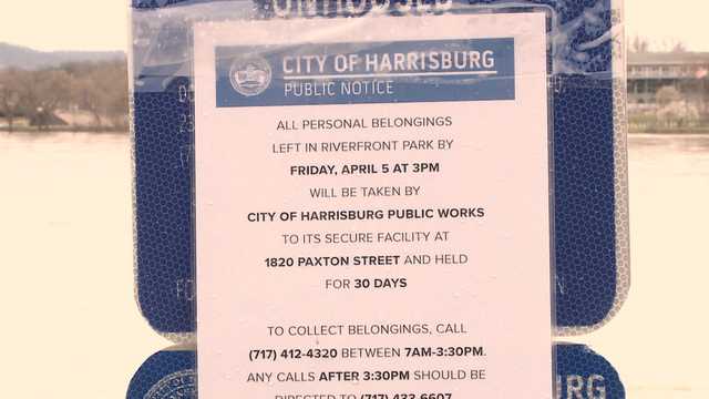 Harrisburg sets deadline for unhoused to remove tents from Riverfront Park - Vimarsana News