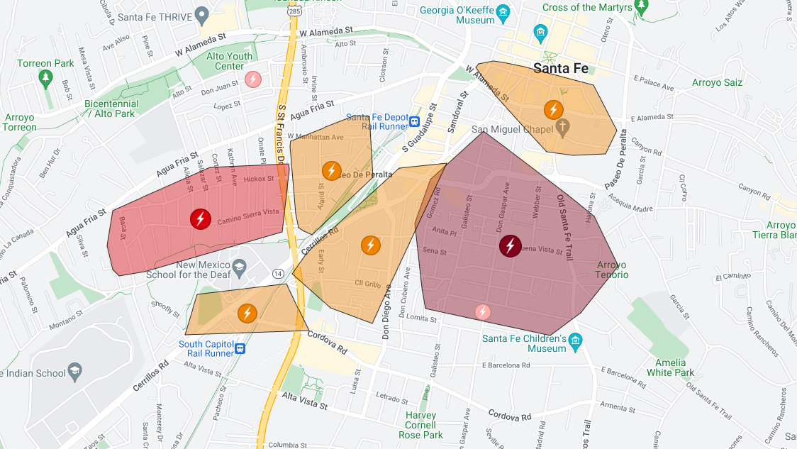 Power outage impacting thousands in Santa Fe restored
