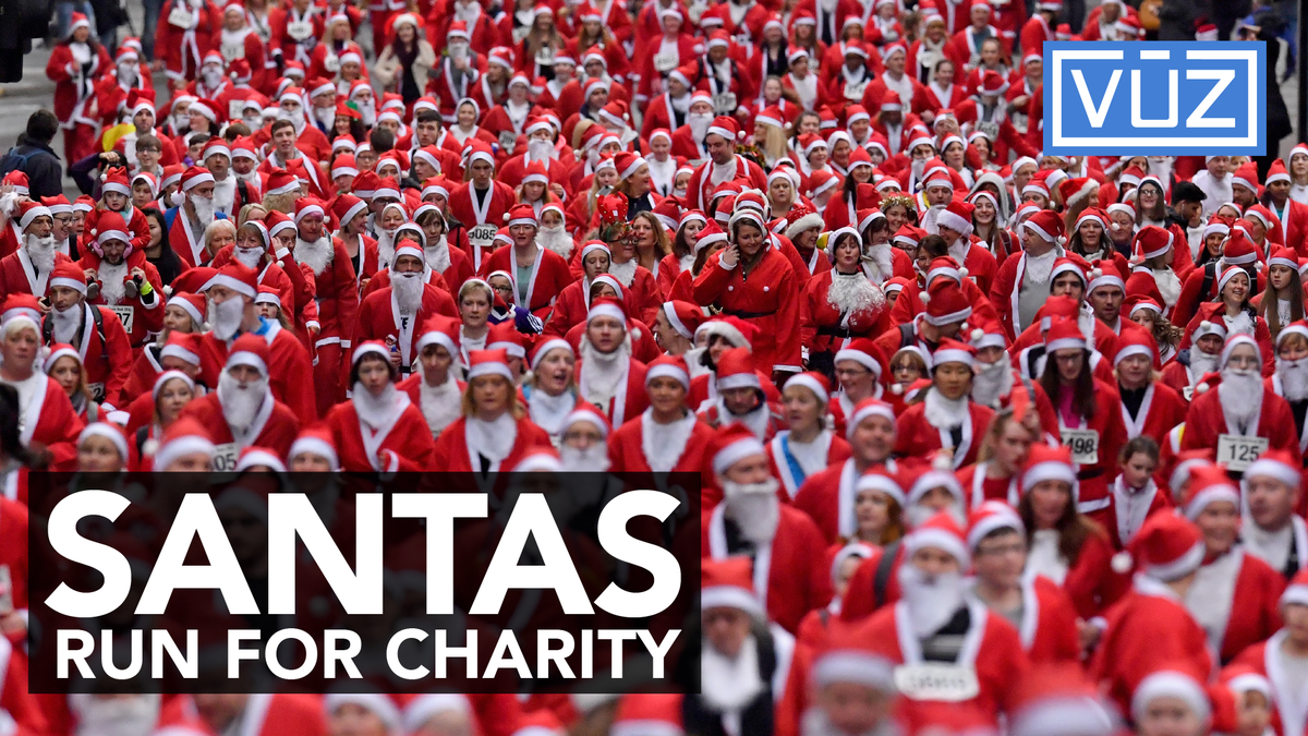 Santas run for charity