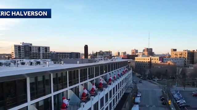 Santas bring holiday cheer atop one city's balconies - Vimarsana News