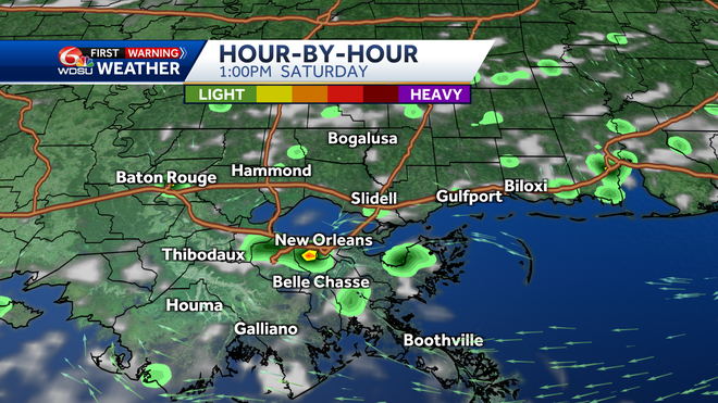 New Orleans weather forecast how hot will it be when will it rain