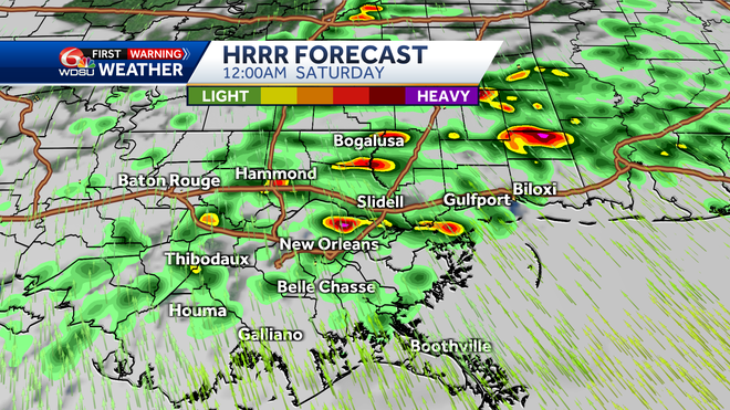 New Orleans weather forecast when will tornadoes hit Saturday