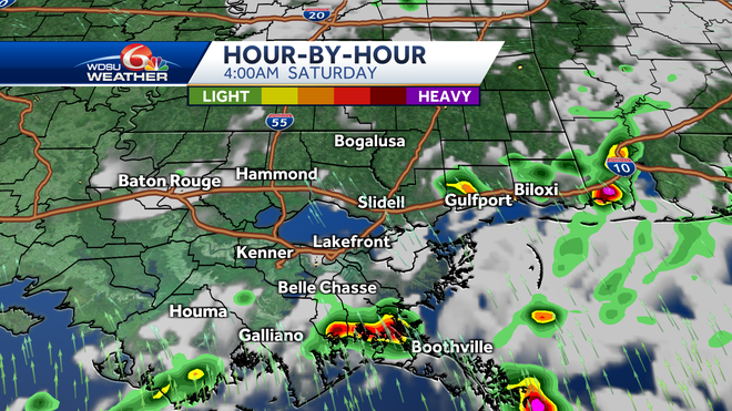 New Orleans forecast Labor Day Weekend rain travel forecast