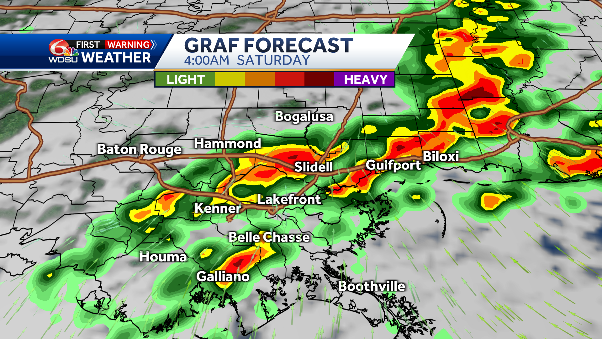 New Orleans Forecast Rain Chances High Temp Parade Forecast