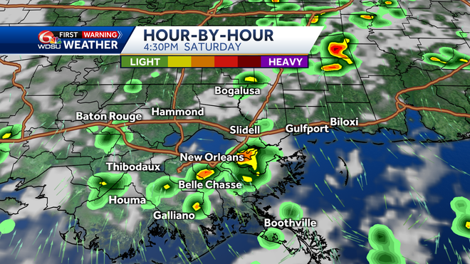 New Orleans weather forecast when will it rain how hot will it be