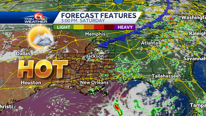 New Orleans heat advisory forecast weekend