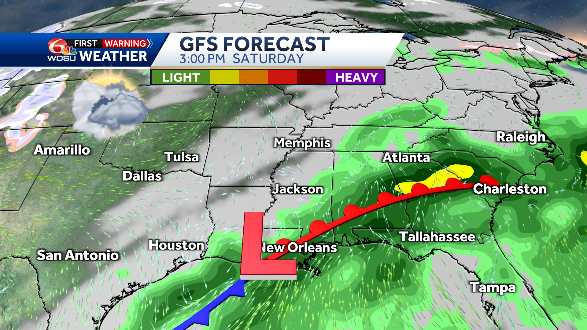 New Orleans Forecast Rain Chances High Temp Parade Forecast