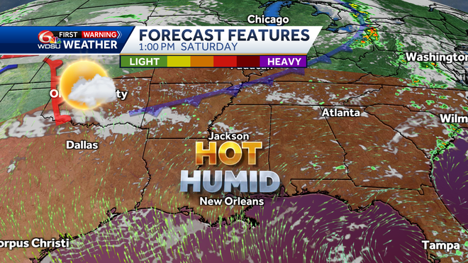 New Orleans weather forecast Memorial Day weekend forecast temps