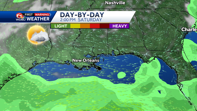 New Orleans weather forecast Tropical Storm Alberto rain chances