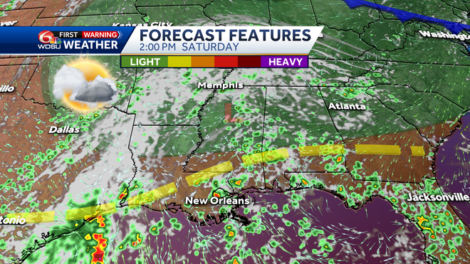 New Orleans weather forecast when will it rain how hot will it be