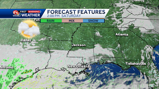 New Orleans weather forecast how cold Friday when will it rain