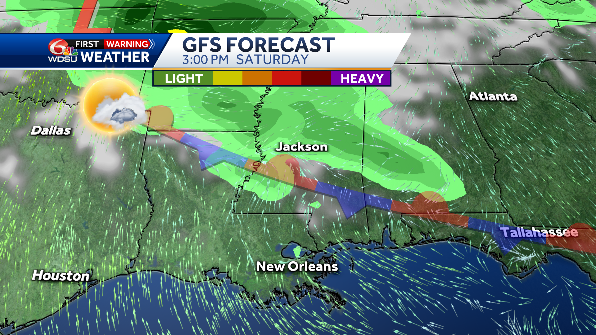 New Orleans Memorial Day weekend forecast high temp rain chances - WDSU