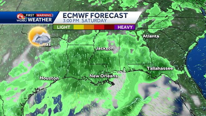 New Orleans weather forecast extreme heat warning high temp storm