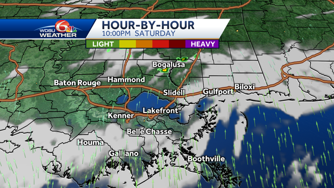 New Orleans Sunday forecast storms severe weather