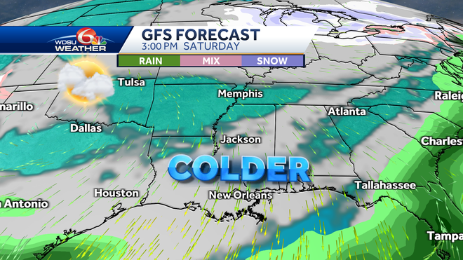 New Orleans cold weather forecast