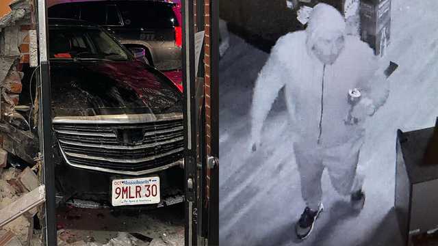Driver who crashed into Stoneham liquor store helps himself to drinks, food - Vimarsana News