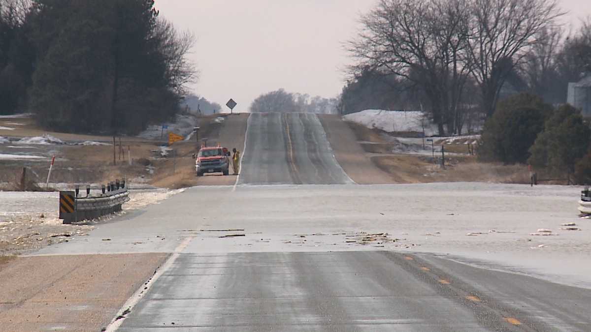 Overflowing creeks close roads, highways in Saunders County