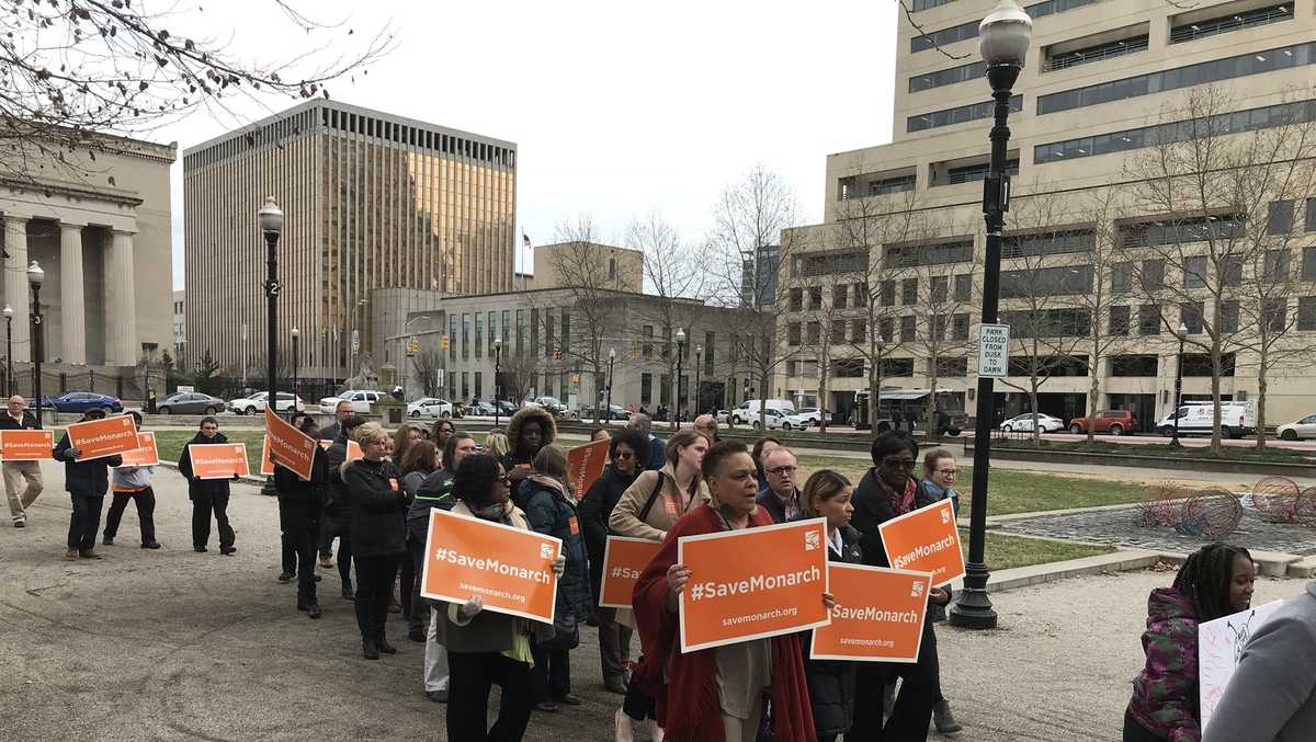 Monarch Academy students look to City Hall to save school