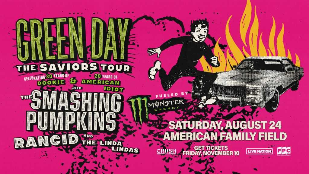 The Saviors Tour Green Day and Smashing Pumpkins coming to Milwaukee