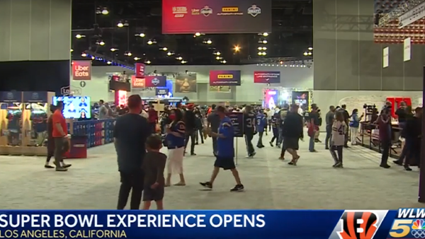 Fans experience the Super Bowl in Los Angeles