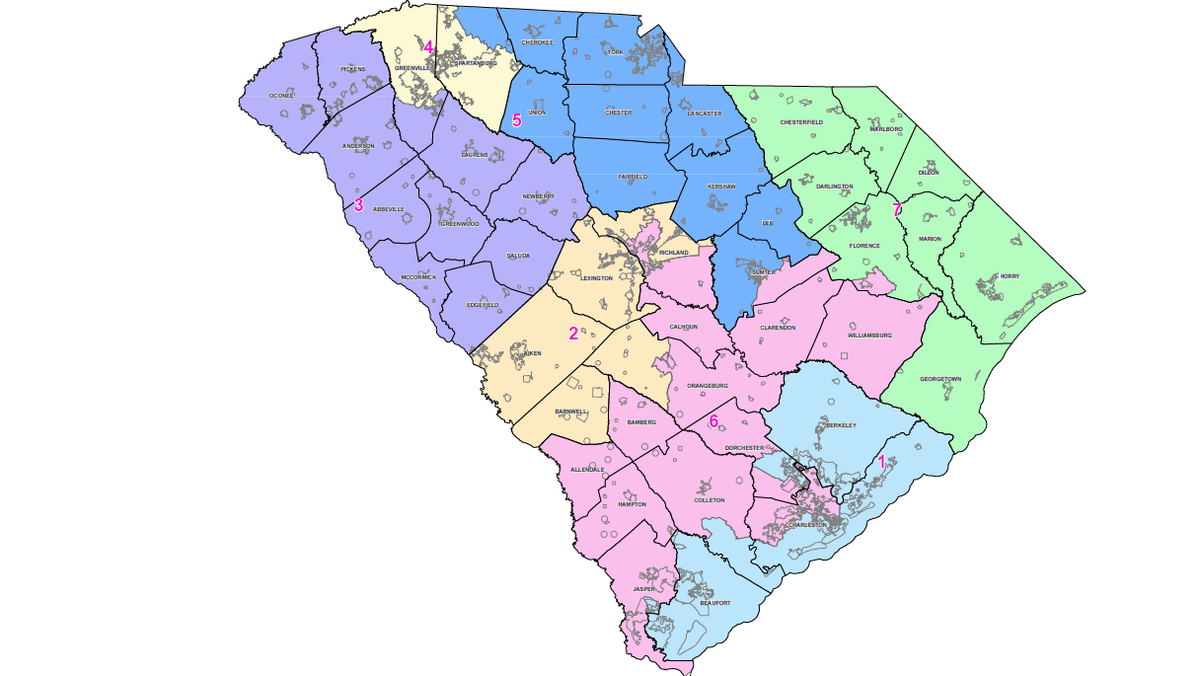 South Carolina: 2024 congressional elections to use existing map