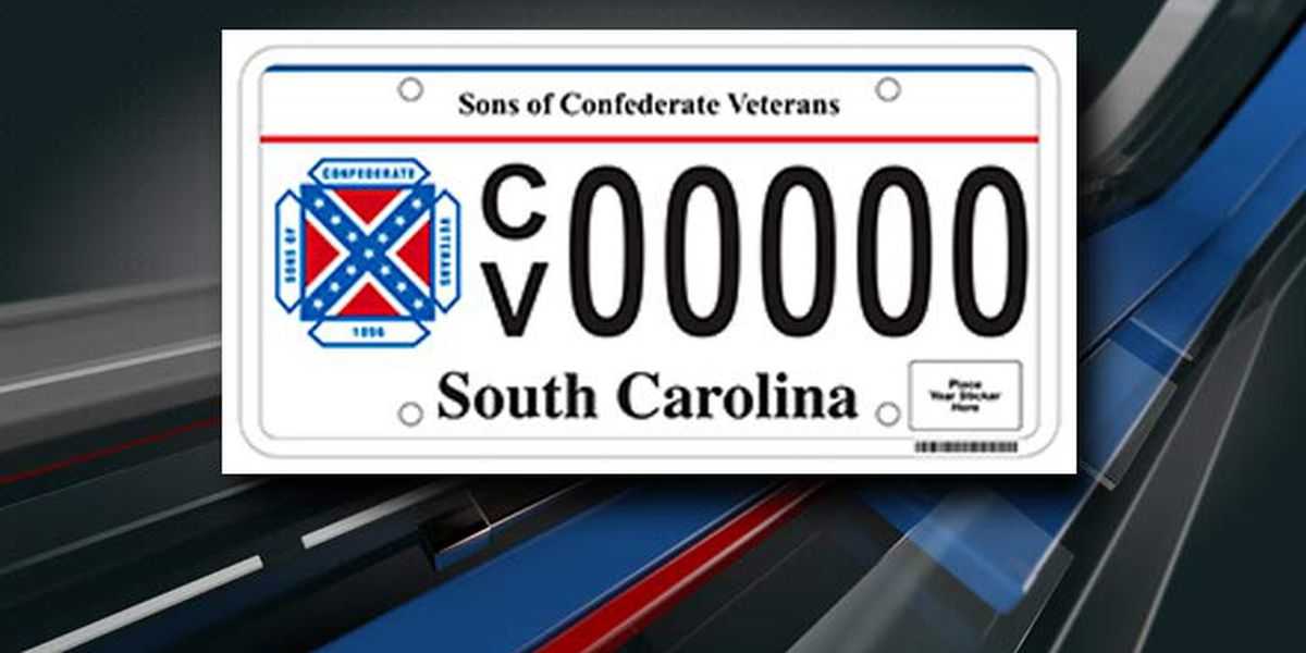 SC Lawmaker Wants Confederate Flags Banned On State License Plates   Sc Confederate Flag License Plate 1609420577 