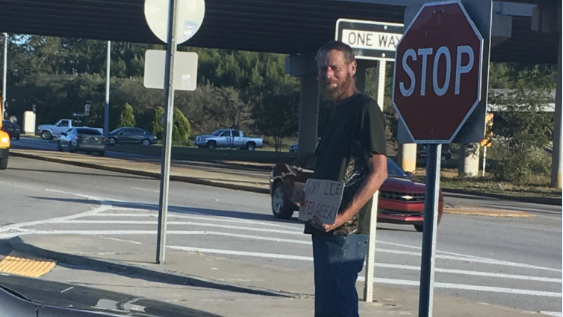 'Why lie - need beer!' reads South Carolina panhandler's sign