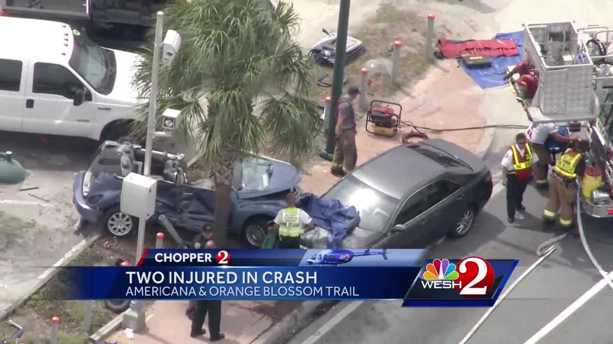 2 injured in Orlando crash