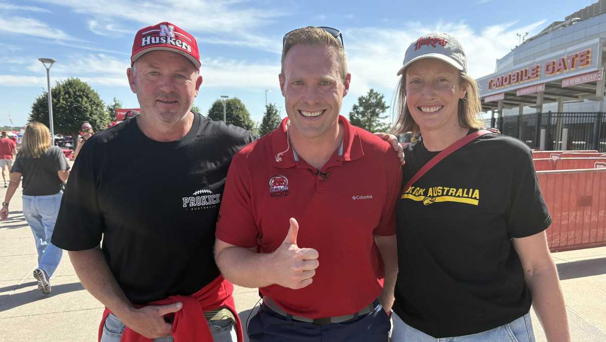Parents of Nebraska punter Archie Wilson flew to Kansas City from Australia to see him in his Husker debut