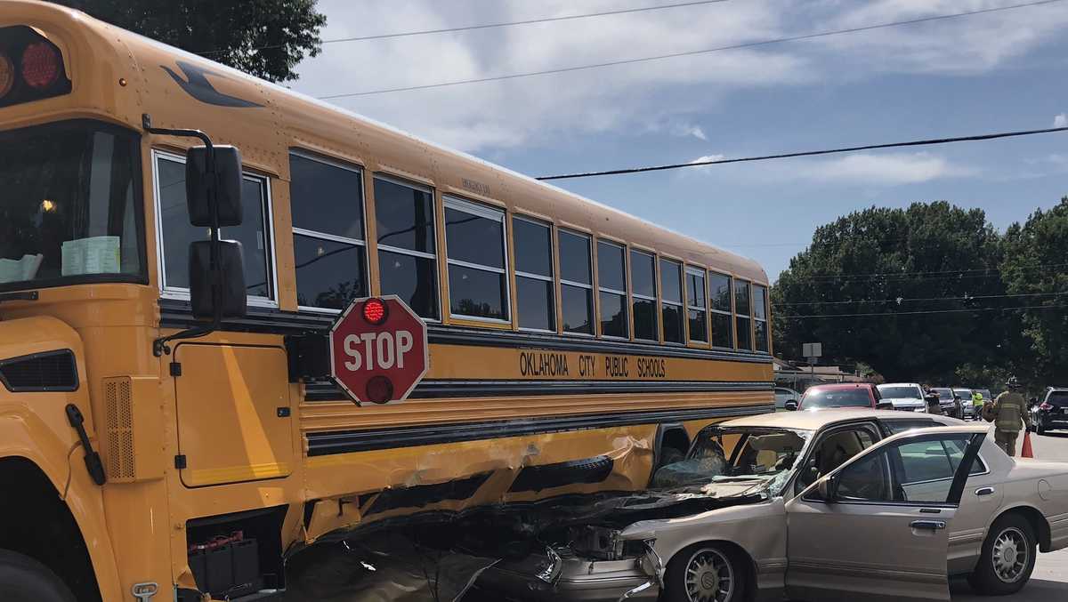 Bus driver cited after OKCPS school bus involved in crash in southwest OKC