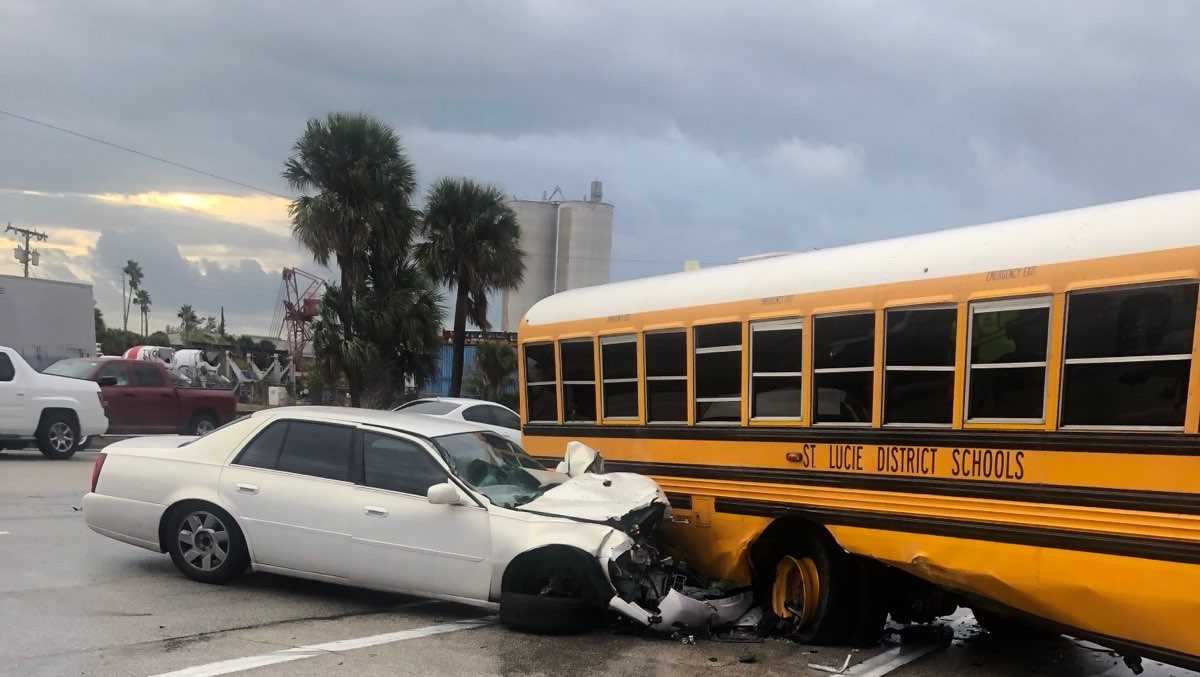 Students, driver taken to hospital after school bus crash