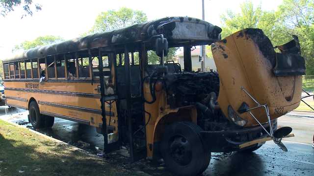 School bus fire outside Milwaukee school - Vimarsana News