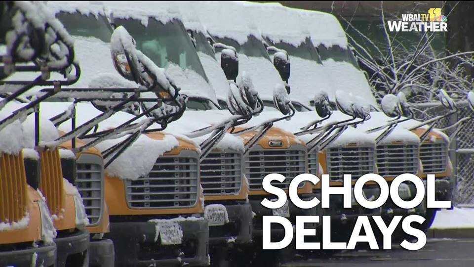 Wintry Mix Causes School Delays, Closings Monday