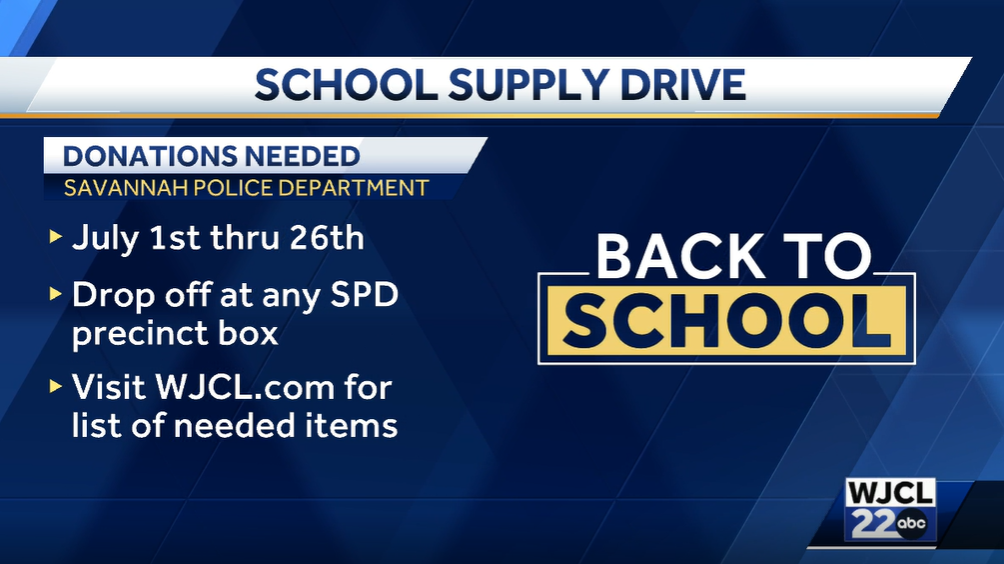 Savannah Police Department now accepting school supply donations - Vimarsana News