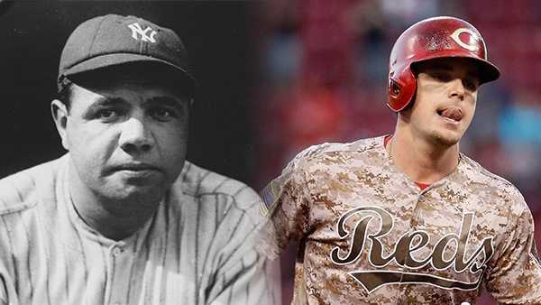 Reds’ Scooter Gennett, Babe Ruth have something unique in common