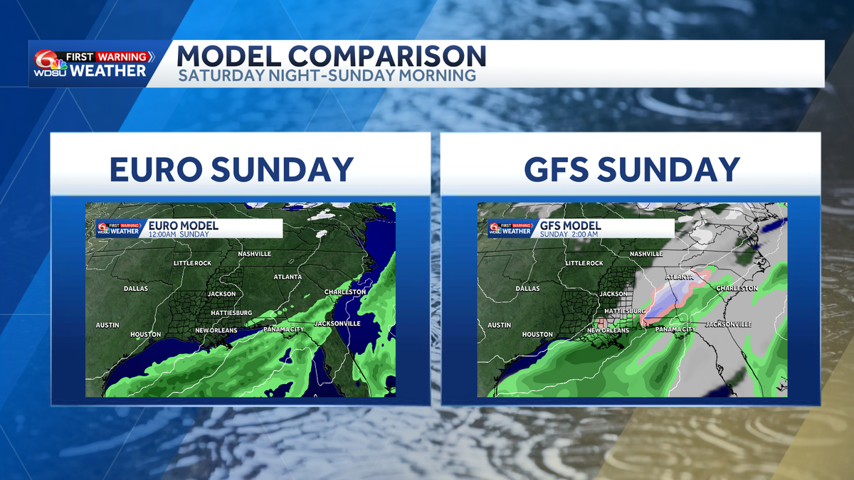 Southern U.S. wintry weather risk this weekend...or not?