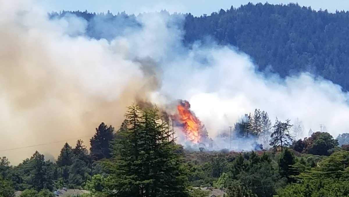 Wildfire breaks out in Scotts Valley