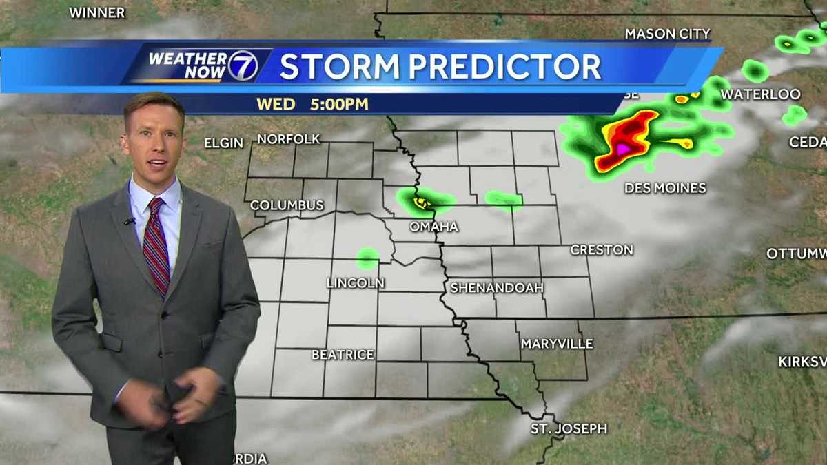 Rain, storms keeps Omaha a little cooler Wednesday, dangerous heat south