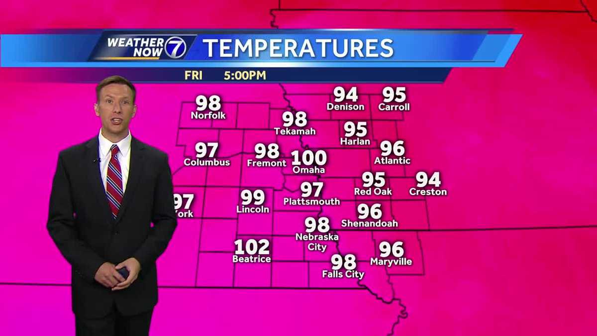 One Final Day With Highs Around 100° In Omaha, Little Relief This Weekend