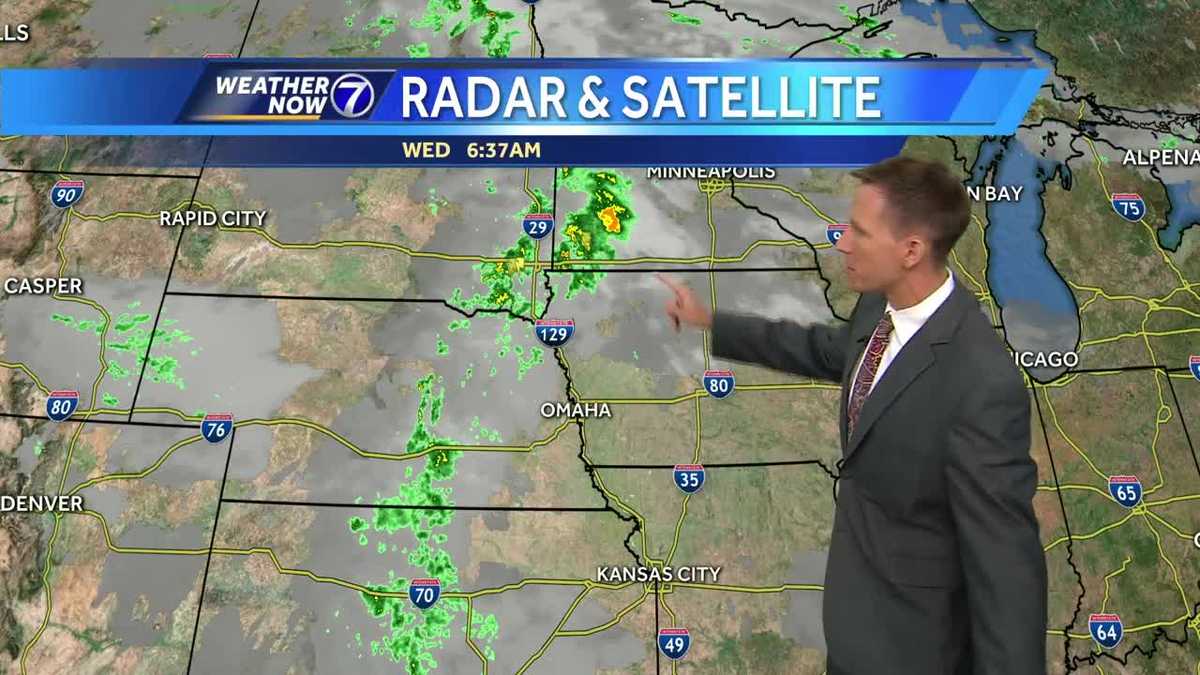 Rain is running into dry air Wednesday, best rain chances in the afternoon