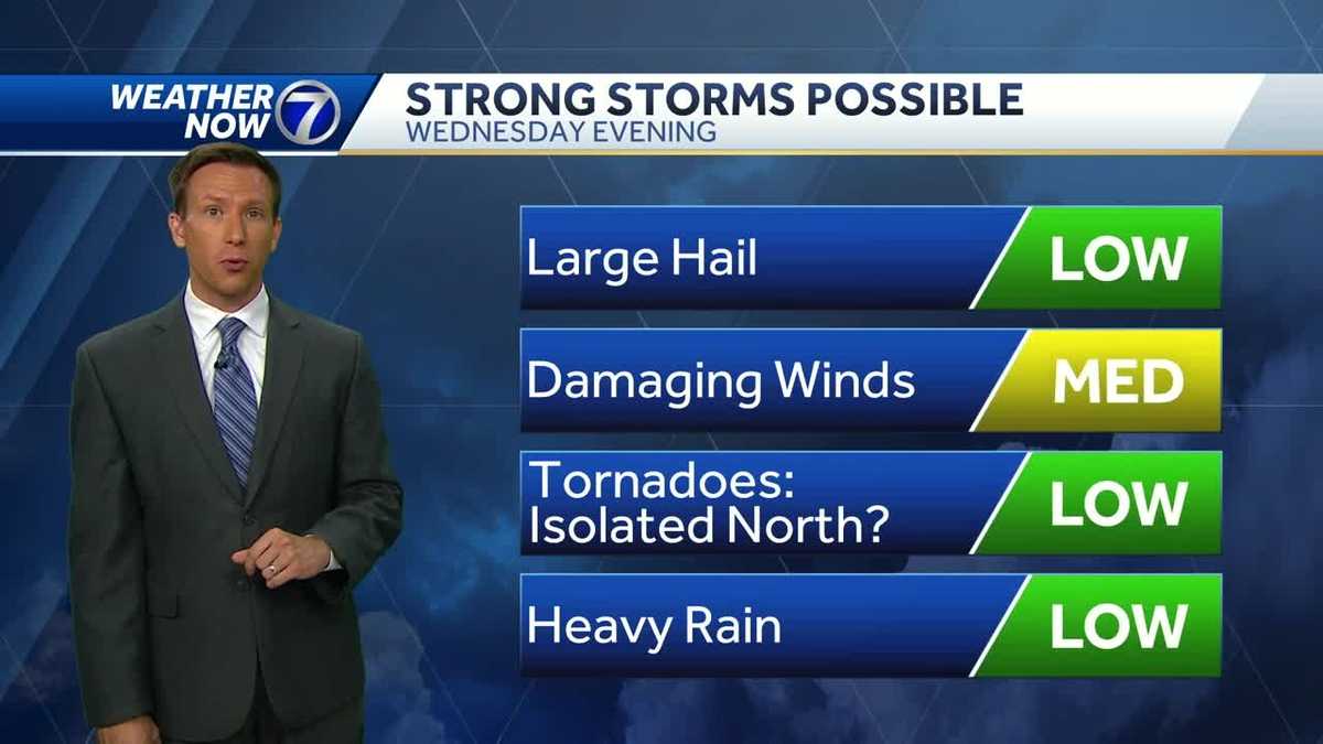 Patchy fog this morning, strong storms possible Wednesday evening