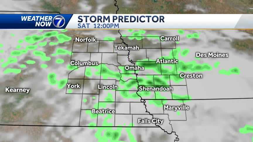 Scattered showers and storms possible this weekend
