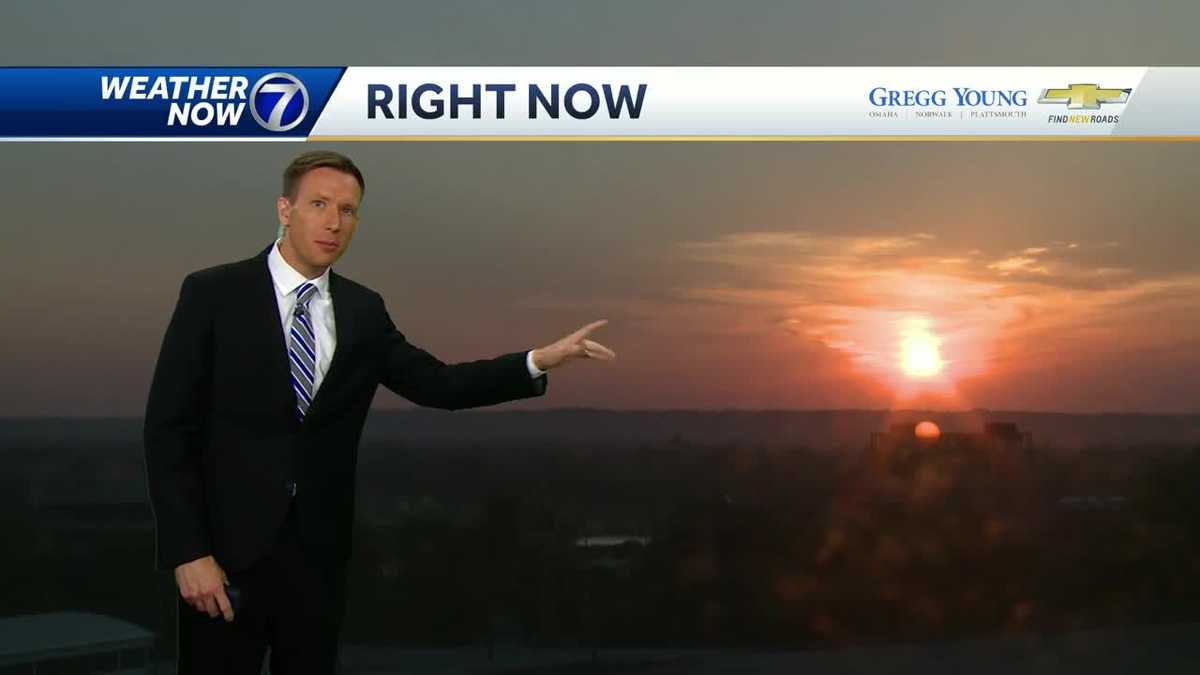 Temperatures climb into the 90s with a small rain chance late Thursday