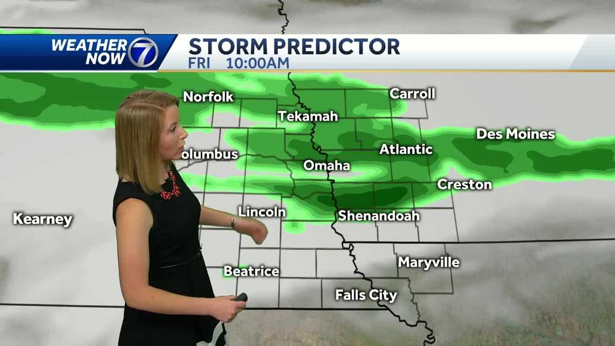 Showers and cool temperatures for Friday