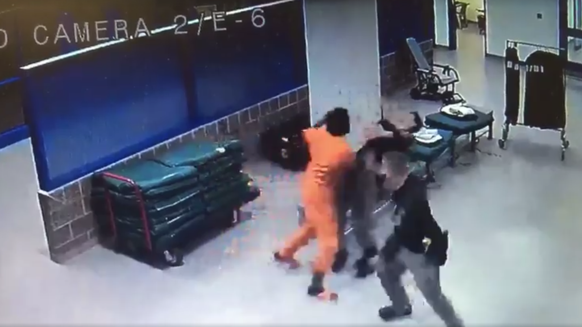 Surveillance video shows attack on Racine County corrections officer