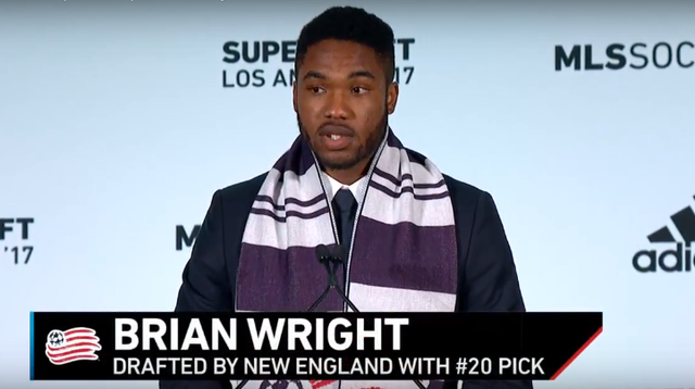 New England picks UVM star Brian Wright in MLS draft