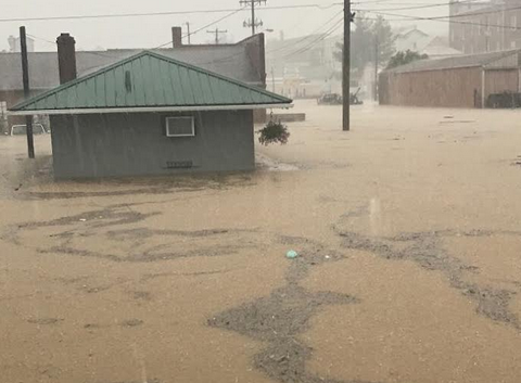 Record flooding in Salem, IN