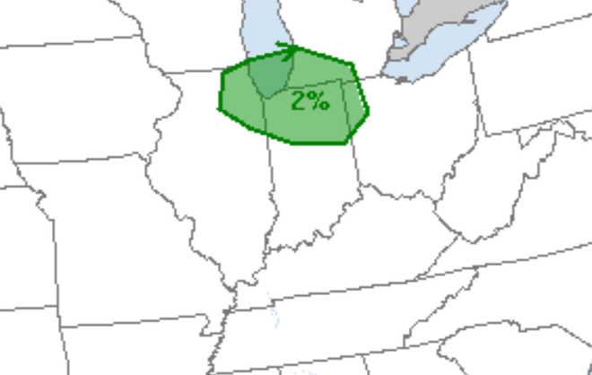 Belski's Blog - Small risk for severe over portions of the area